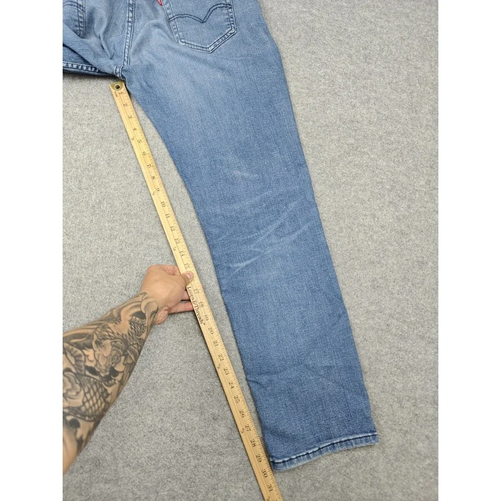 Levi's 514 Jeans Mens 33x32 Blue Medium Wash Regular Straight Stretch Denim